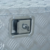 Aluminium Box 737/381x410x460 mm Silver - Rear View