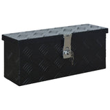 Aluminium Box 485x140x200 mm Black - Front View