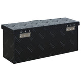 Aluminium Box 485x140x200 mm Black - Top-Down View