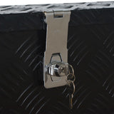 Aluminium Box 485x140x200 mm Black - Rear View