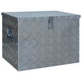 Aluminium Box 610x430x455 mm Silver - Front View