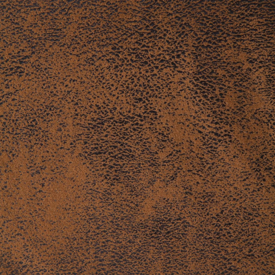 Chaise Longue Brown Faux Suede Leather