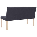 Bench 139.5 cm Dark Grey Polyester - 45-Degree Angle