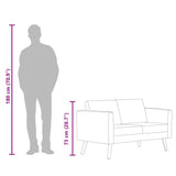 2-Seater Sofa Fabric Cream - Extra Image