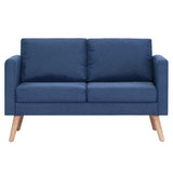 2-Seater Sofa Fabric Blue