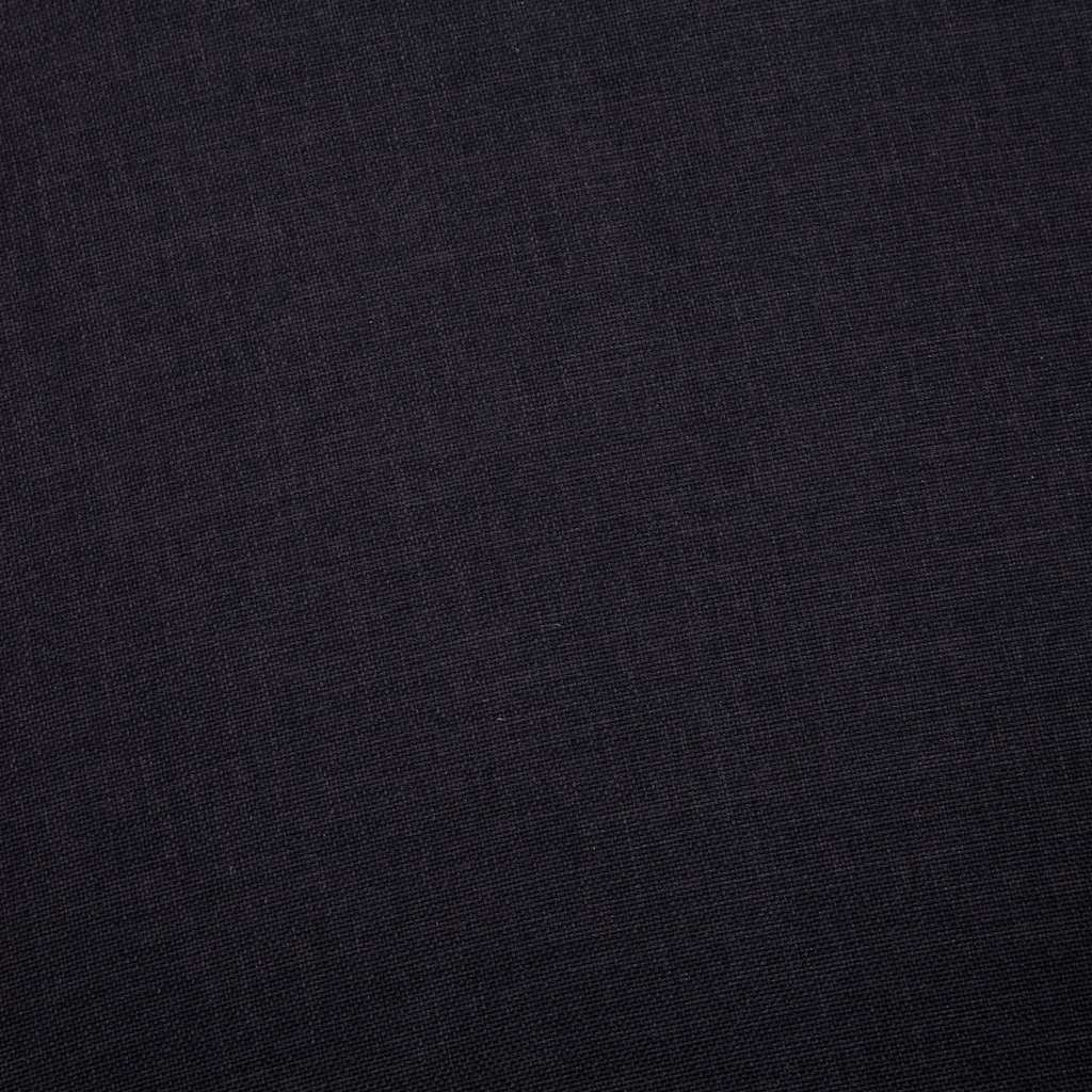 3-Seater Sofa Fabric Black