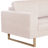 3-Seater Sofa Fabric Cream