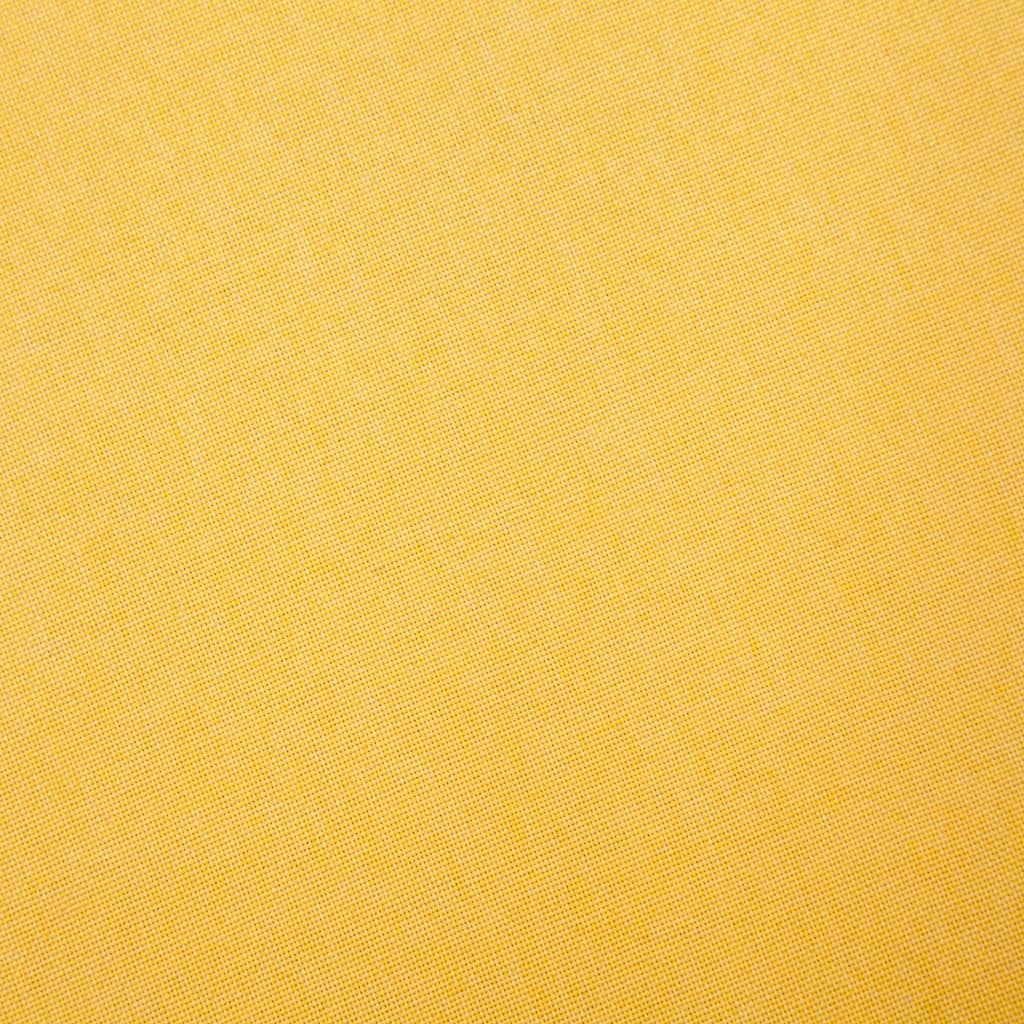 3-Seater Sofa Fabric Yellow