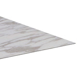 Flooring Planks 5.11 m² 55 pcs PVC White Marble - Top-Down View