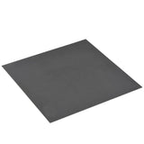 Self-adhesive PVC Flooring Planks 5.11 m? Black with Pattern - Side View