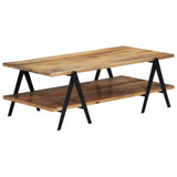 Coffee Table 115x60x40 cm Solid Mango Wood - Low Angle