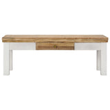 Coffee Table 110x50x40 cm Solid Mango Wood - Front View