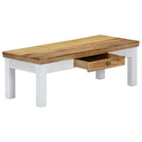 Coffee Table 110x50x40 cm Solid Mango Wood - Side View