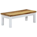 Coffee Table 110x50x40 cm Solid Mango Wood - Top-Down View
