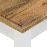 Coffee Table 110x50x40 cm Solid Mango Wood - Rear View