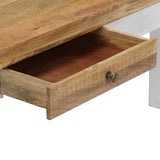 Coffee Table 110x50x40 cm Solid Mango Wood - Close-Up Angle