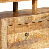 TV Cabinet 120x30x40 cm Solid Mango Wood - Low Angle