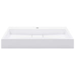 Wash Basin 80x46x11 cm Mineral Cast/Marble Cast White