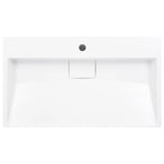 Wash Basin 80x46x11 cm Mineral Cast/Marble Cast White