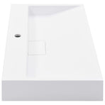 Wash Basin 80x46x11 cm Mineral Cast/Marble Cast White