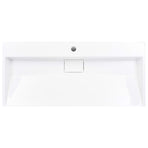 Wash Basin 100x46x11 cm Mineral Cast/Marble Cast White