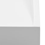 Wash Basin 100x46x11 cm Mineral Cast/Marble Cast White