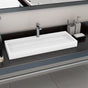 Wash Basin 120x46x11 cm Mineral Cast/Marble Cast White