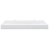 Wash Basin 120x46x11 cm Mineral Cast/Marble Cast White