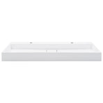 Wash Basin 120x46x11 cm Mineral Cast/Marble Cast White