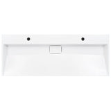 Wash Basin 120x46x11 cm Mineral Cast/Marble Cast White