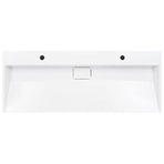 Wash Basin 120x46x11 cm Mineral Cast/Marble Cast White