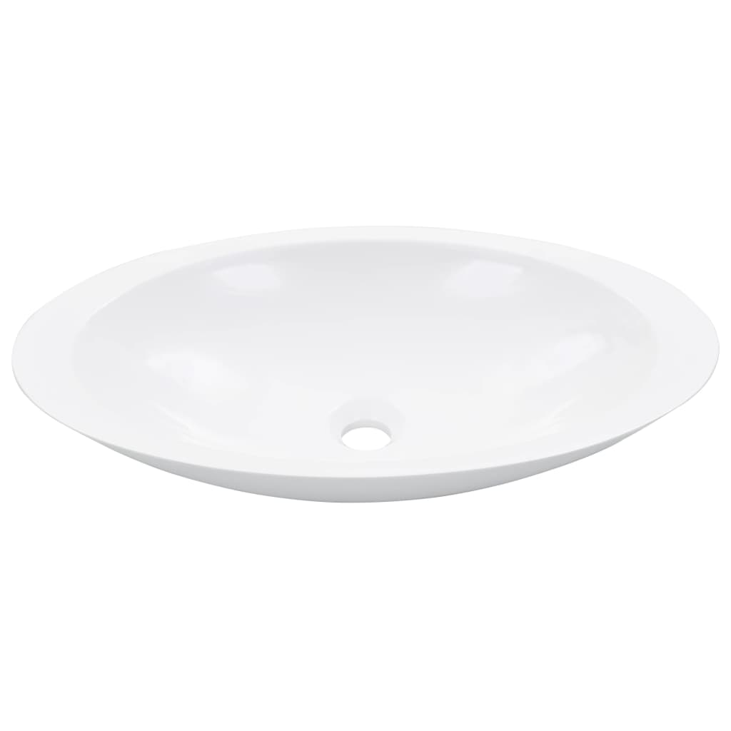 Wash Basin 59.3x35.1x10.7 cm Mineral Cast/Marble Cast White