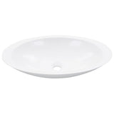 Wash Basin 59.3x35.1x10.7 cm Mineral Cast/Marble Cast White - Front View