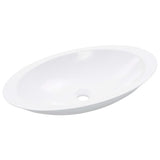 Wash Basin 59.3x35.1x10.7 cm Mineral Cast/Marble Cast White - Side View