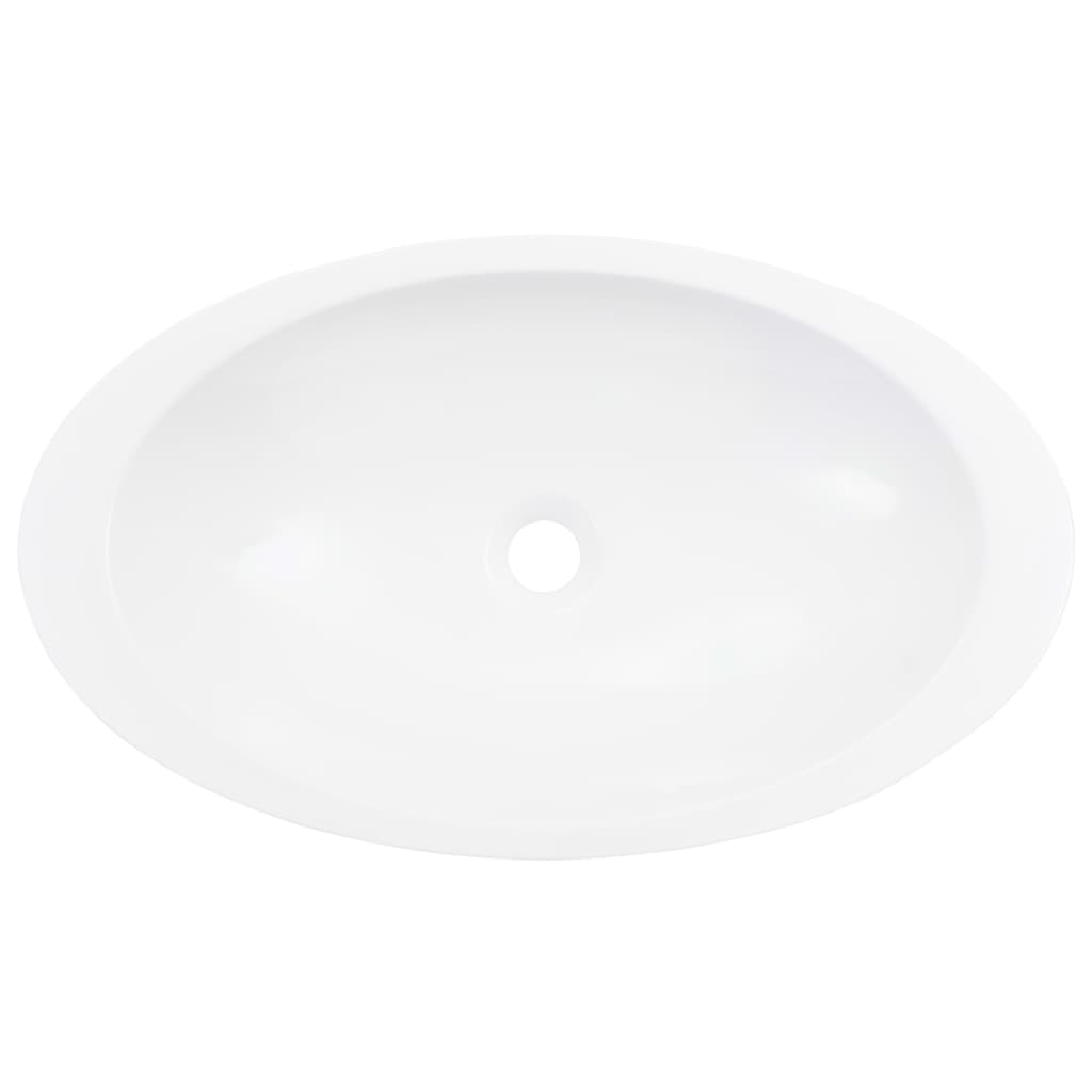 Wash Basin 59.3x35.1x10.7 cm Mineral Cast/Marble Cast White