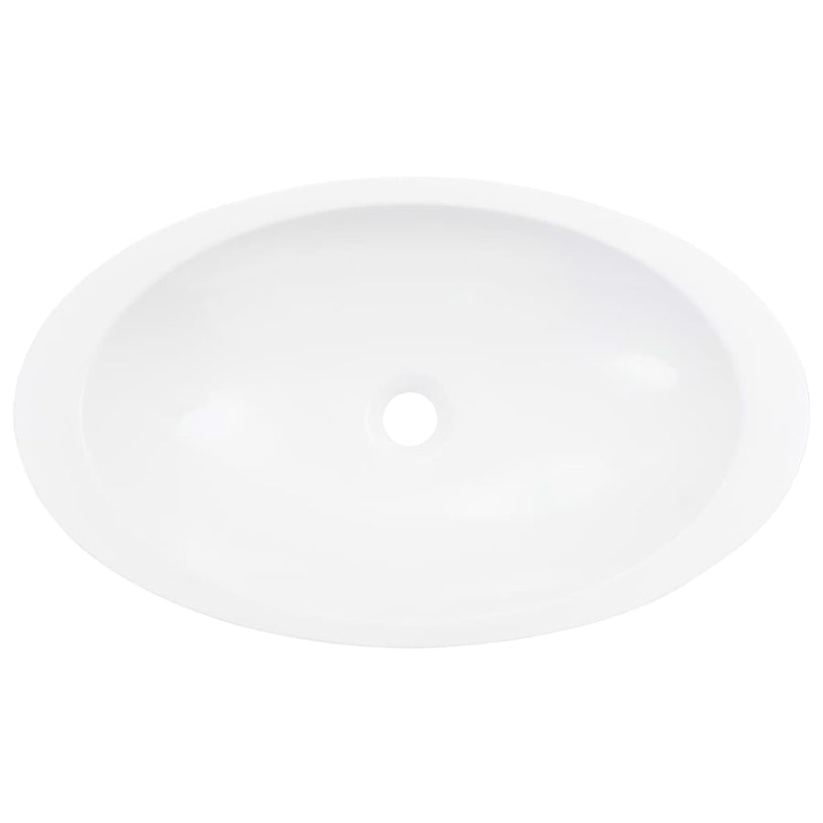 Wash Basin 59.3x35.1x10.7 cm Mineral Cast/Marble Cast White