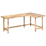 Desk 180x120x76 cm Solid Mango Wood - Extra Image