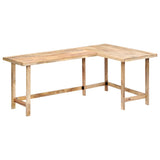 Desk 180x120x76 cm Solid Mango Wood - Extra Image