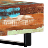 Coffee Table 120x50x30 cm Solid Reclaimed Wood and Steel