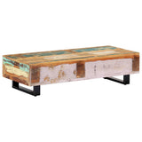 Coffee Table 120x50x30 cm Solid Reclaimed Wood and Steel - Extra Image