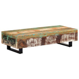 Coffee Table 120x50x30 cm Solid Reclaimed Wood and Steel - Extra Image