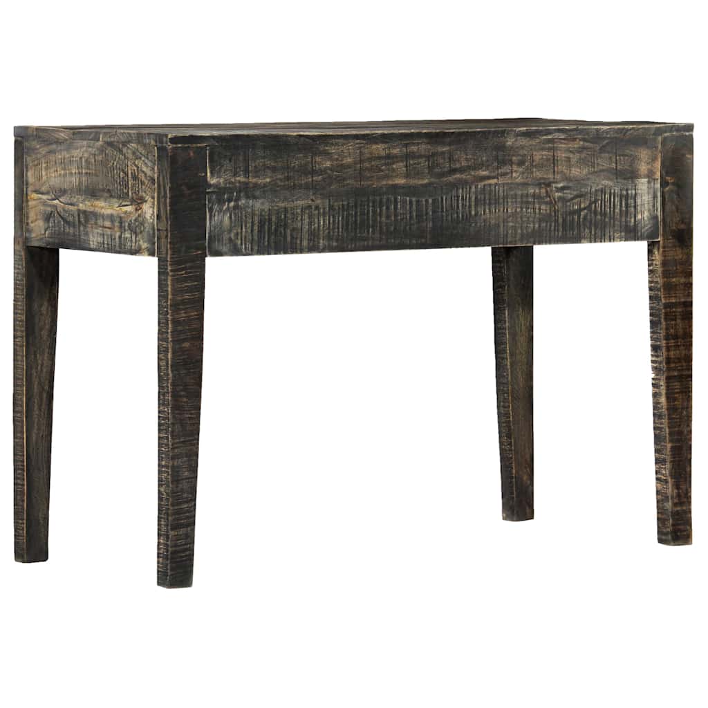 Desk Black 110x50x75 cm Solid Mango Wood