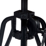 Side Table 60x(46-63) cm Solid Mango Wood and Cast Iron - 45-Degree Angle