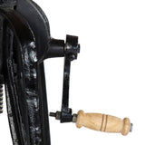 Side Table 60x(46-63) cm Solid Mango Wood and Cast Iron - Rear View