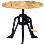 Side Table 60x(46-63) cm Solid Mango Wood and Cast Iron - Extra Image