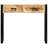 Console Table 90x30x75 cm Solid Mango Wood - Front View