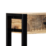 Console Table 90x30x75 cm Solid Mango Wood - Rear View