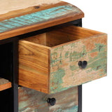 TV Cabinet 120x30x45 cm Solid Reclaimed Wood - 45-Degree Angle