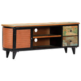 TV Cabinet 120x30x45 cm Solid Reclaimed Wood - Low Angle