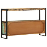 Sideboard 120x30x75 cm Solid Reclaimed Wood - Side View